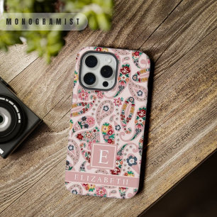 Motif Paisley Rose Bébé Foncé Clair Personnalisabl