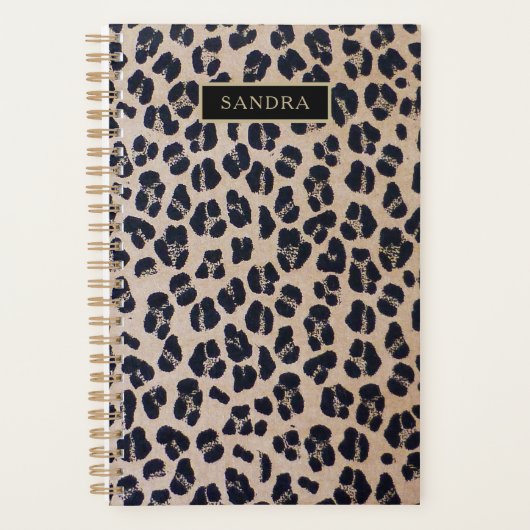 Motif panthère chic et nom (Devant)