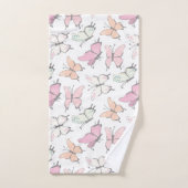 Motif papillon (Serviette à main)