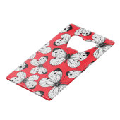 Motif papillon de chou sur rouge (Dos Angle)