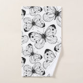 Motif papillon de choux (Serviette à main)
