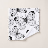Motif papillon de choux (Gant de toilette)
