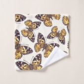 Motif papillon de femme peinte (Gant de toilette)