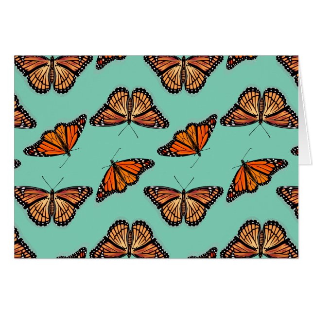 Motif papillon Monarch (Devant horizontal)