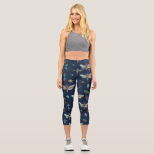 Motif papillon Moth Capri Leggings