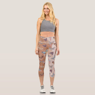 Motif papillon Moth Capri Leggings