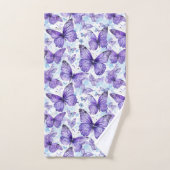 Motif papillon violet lavande (Serviette à main)