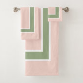 Motif Pastel Blush Pink Sage Green Block (En situation)