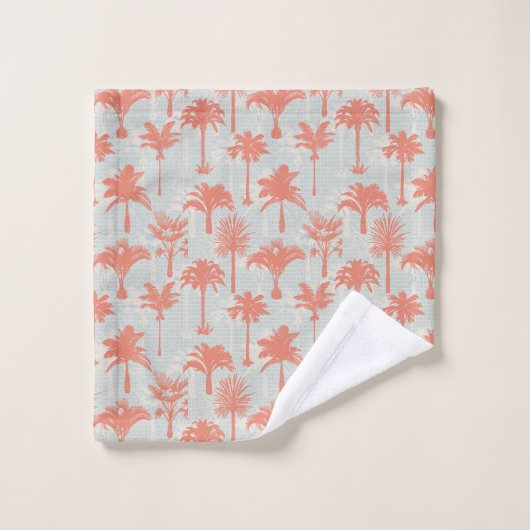 Motif Pastel Palm Tree (Gant de toilette)