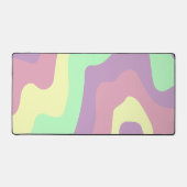 Motif Pastel Purple Green Abstrait Wavy Lines (Recto)