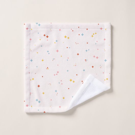 Motif Pastel Star (Gant de toilette)