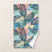 Motif Pastel Tropical Leaf (Serviette à main)