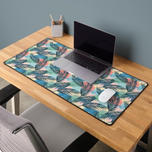 Motif Pastel Tropical Leaf (Bureau 2)