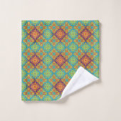 Motif Pastel Vintage Bohème (Gant de toilette)