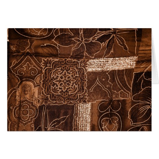 Motif Patchwork, Arrière - plan Patchwork, Brown (Devant horizontal)