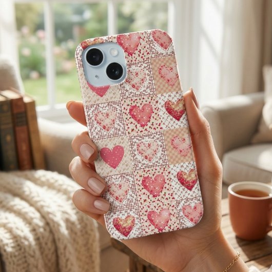 Motif Patchwork Cœur