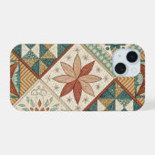 Motif patchwork diamant rustique - Géométrique (Verso Horizontal)