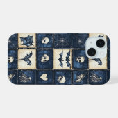 Motif patchwork en jean Halloween gothique (Verso Horizontal)