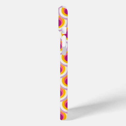 Motif Peacock nom rose jaune coque (Verso / Gauche)