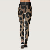 Motif Peau de Léopard Leggings de Fond (Dos)