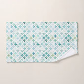 Motif peint à la main de turquoise (Serviette à main)
