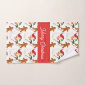Motif Père Noël Noël Serviette de bain invité (Serviette à main)