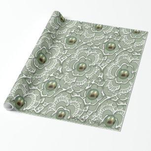 Motif Perle Verte pour emballage cadeau