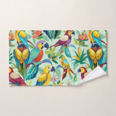 Motif personnalisé Parrots Watercolor (Serviette à main)