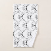 Motif Phases de lune céleste (Serviette à main)