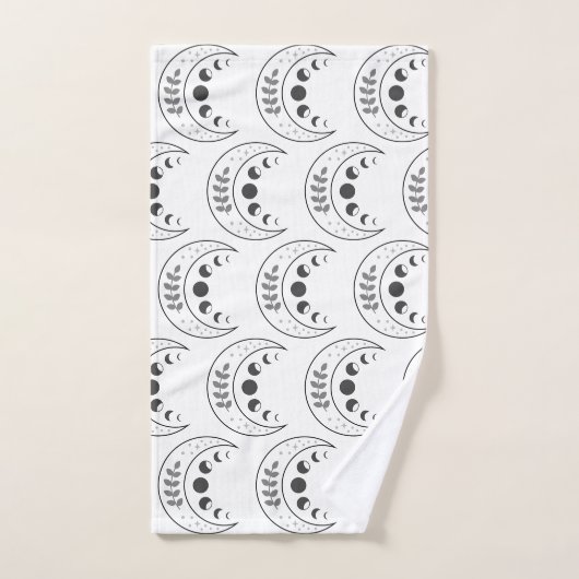 Motif Phases de lune céleste (Serviette à main)
