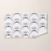 Motif Phases de lune céleste (Serviette à main)