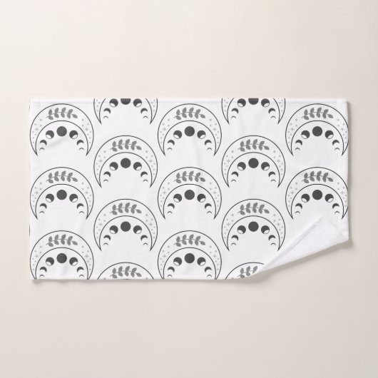 Motif Phases de lune céleste (Serviette à main)
