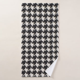 Motif Pied-de-Poule Noir Blanc