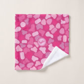 Motif Pierre Rose- (Gant de toilette)