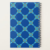 Motif Pixelé bleu et jaune (Dos)
