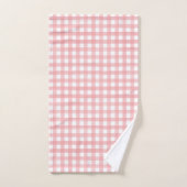 Motif Plaid classique rose et blanc En vichy (Serviette à main)