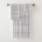 Motif Plaid gris clair Design minimal chic (En situation)
