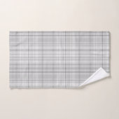 Motif Plaid gris clair Design minimal chic (Serviette à main)