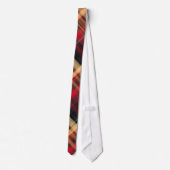 Motif Plaid multicolore foncé Cravate homme (Dos)