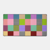 Motif plaid multicouleur En vichy Patchwork (Recto)