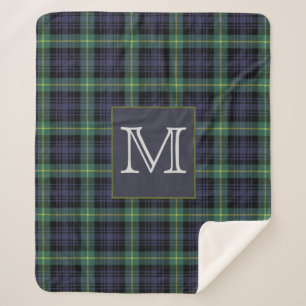 Motif Plaid violet noir vert Tartan
