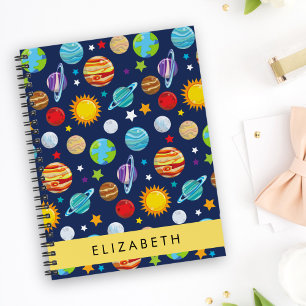 Motif, Planètes, Étoiles, Cosmos, Votre Nom