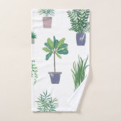 motif plante (Serviette à main)