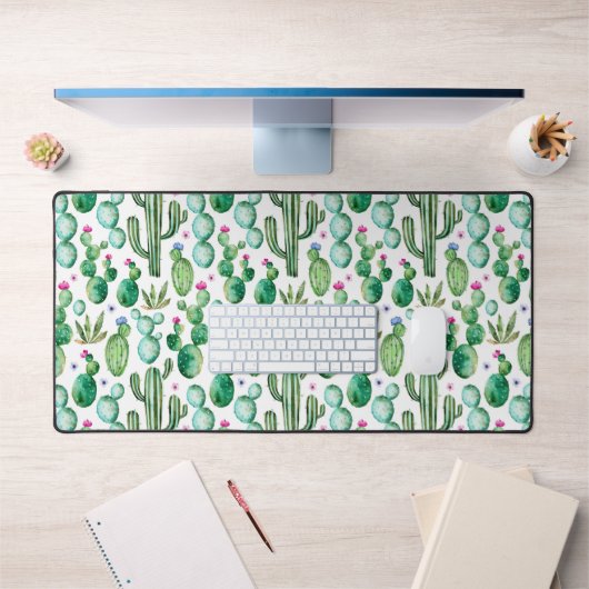 Motif Plante Cactus aquarelle (Bureau 1)