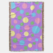 Motif pois coloré jeter la couverture (devant Vertical)