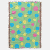 Motif pois coloré jeter la couverture (devant Vertical)