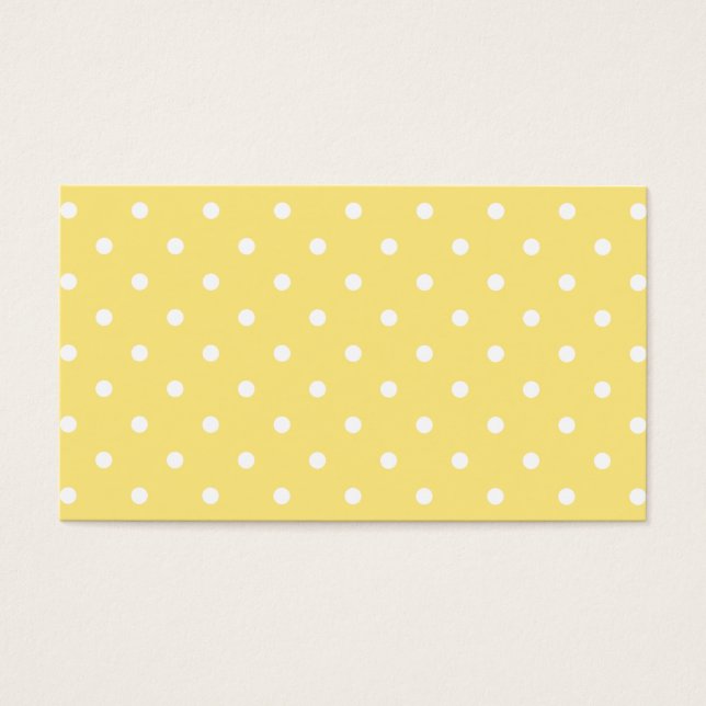 Motif Pois jaune et blanc. (Devant)