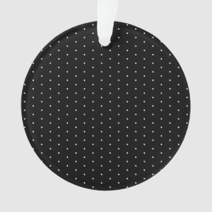 Motif Pois minuscule noir et blanc Preppy