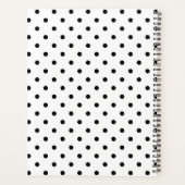 Motif Pois noir blanc chic (Dos)