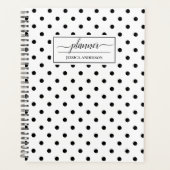 Motif Pois noir blanc chic (Devant)